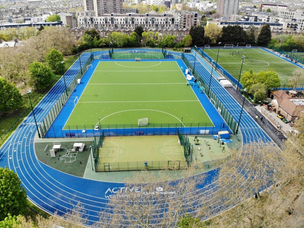 Paddington athletics track, Paddington Recreation Ground, Randolph Avenue, London, W9 1PD