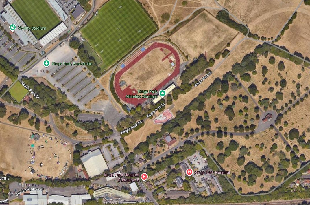 Bournemouth athletics track, King's Park Drive, Bournemouth